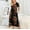 Red, variant on Ynynloco Long Nightgown, Womens V Neck Loungewear Oversized Short Sleeve Sleepwear Loose Sleep Dress with Pockets