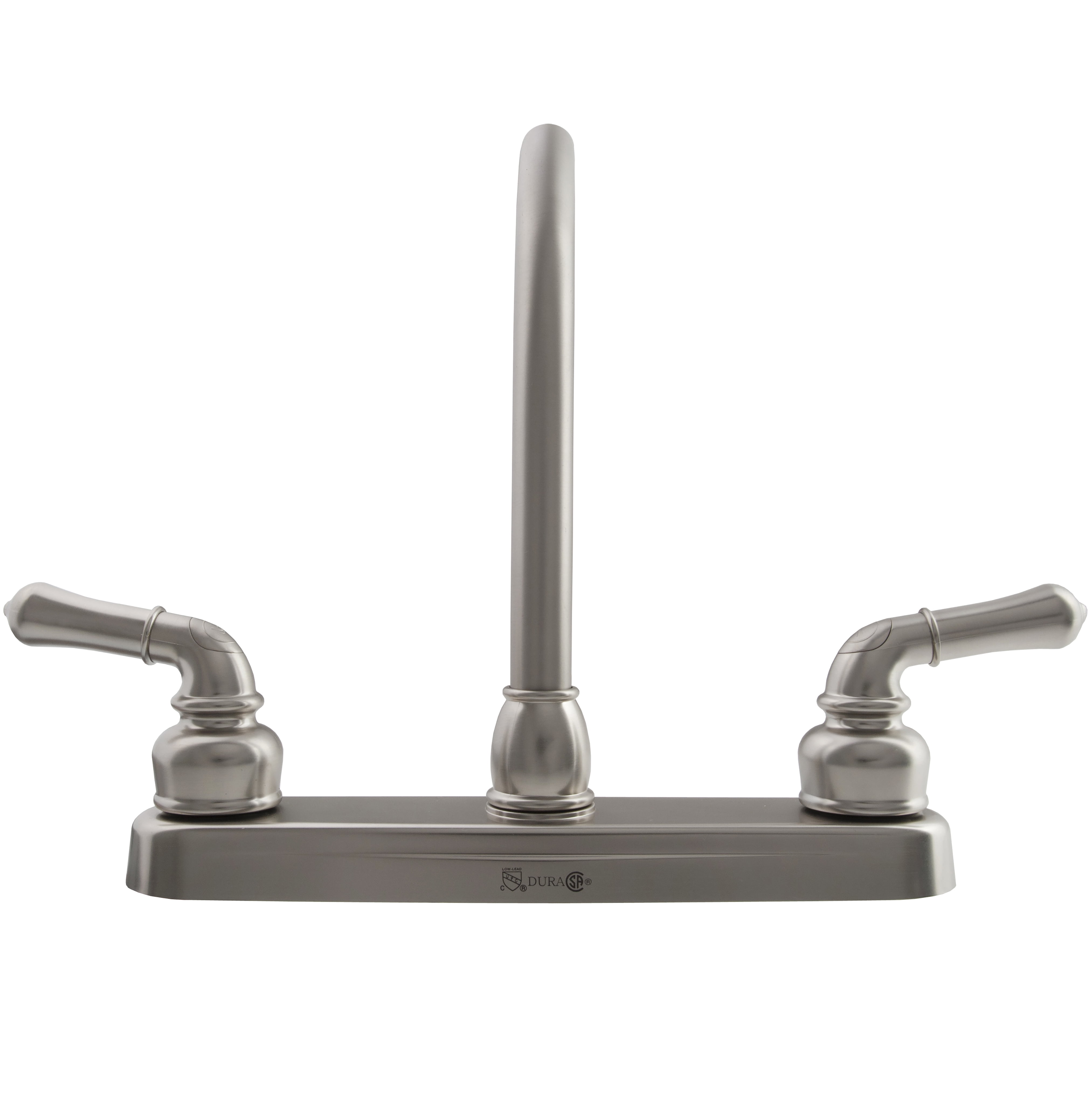 Dura Faucet Classical Hi-Rise RV Kitchen Faucet - Brushed Satin Nickel