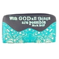 thumbnail image 3 of Western Embroidery Scripture Women Rhinestone Cross Bible Verse Handbag Wallet in 10 Colors, 3 of 6