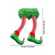 thumbnail image 1 of Adorno navideño con diseño de elfo, Papá Noel, con diseño de rayas y patas, para fiestas navideñas, para chimeneas, puertas, coches, árboles de Navidad, 1 of 5