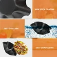 thumbnail image 3 of Taco Salad Bowl Maker Molds, 4Pcs Non Stick Carbon Steel Baking Bowls Tortilla Bowl Maker Shell Pans Taco Shell Maker, 3 of 9