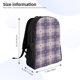 thumbnail image 4 of Fotbe Purple Floral Gingham Check Plaid Mochila de Viaje para Laptop, Mochila Ejecutiva Delgada y Resistente 15.6", 4 of 8