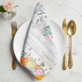 thumbnail image 2 of Easter Cloth Napkins, Spring Eggs Eucalyptus Leaves Wooden Grain Washable and Reusable Dinner Napkins Set of 8, Table Napkin for Kitchen Party Birthday Wedding Hotel Housewarming 20"x20", 2 of 9