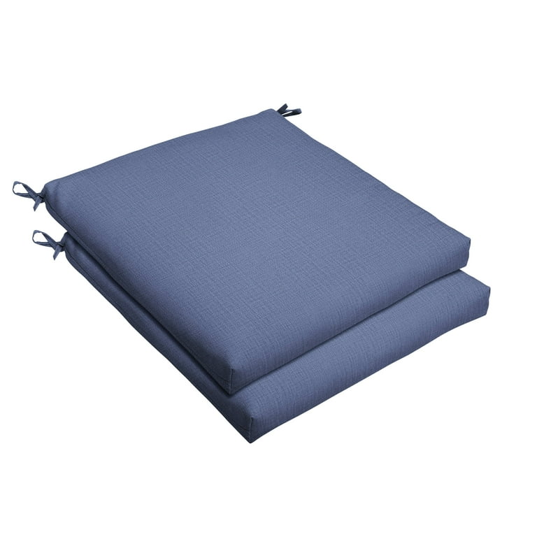 Sorra Home Indoor Outdoor Solid Chair Cushions ONLY Set of 2 17 x 18 x 2.5 Cushion Bristol Set of 2 Pool