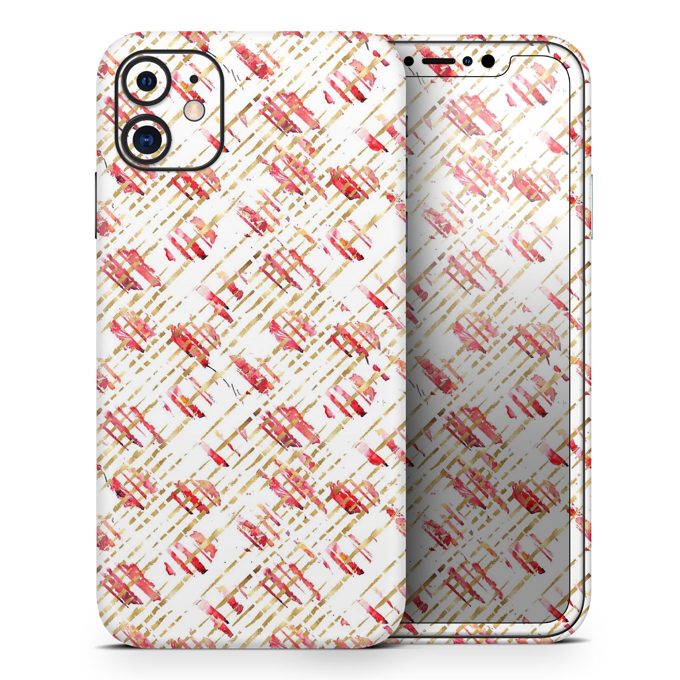 fuzzy real pink leopard print designskinz protective vinyl decal wrap skin cover compatible with the apple iphone 7 full body screen trim back glass skin walmart com walmart com