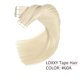 thumbnail image 2 of Extensiones de cabello Loxxy Blonde Tape en cabello humano real, 50 g, 2 of 7