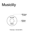 thumbnail image 5 of Musiclily Placa Selector Rhythm Treble para Guitarra Les Paul, Marfil (2 piezas), 5 of 5