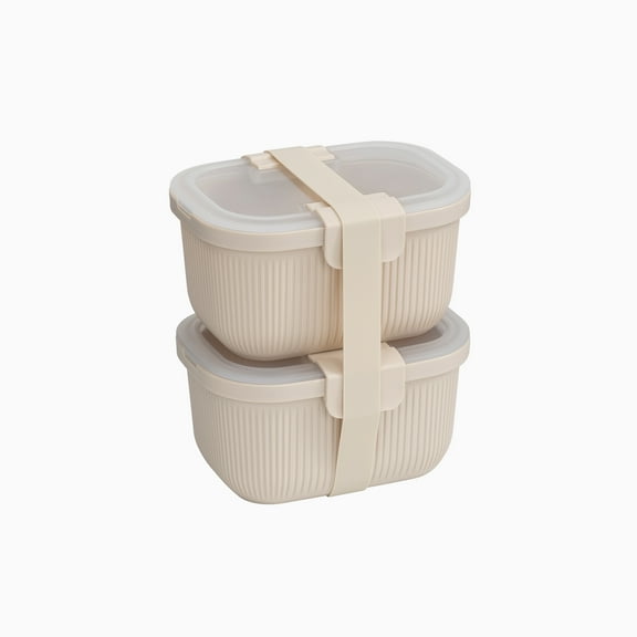 Mainstays Food Storage Container, 2PK, Beige