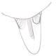 thumbnail image 3 of Cadena para el cuerpo de las mujeres Joyería para el cuerpo Cadena para el hombro Accesorios para bikini para fiestas, y Plata, 3 of 9