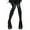 Black, variant on Women's Soft Stretch Semi Opaque Solid Colored Footed Pantyhose Tights