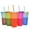 5 CUPS, variant on AlohaStarttigg 24 oz Color Changing Reusable Plastic Cup with Lid and Straw (Set of 5)
