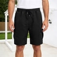 thumbnail image 2 of Mens Athletic Shorts Cargo Shorts with Elastic Waist Casual Summer Shorts Multiple Pockets, 2 of 9