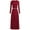 Wine Red, variant on PRETTYGARDEN Women's Spring 2 Piece Outfits Dressy Casual Ribbed Knit Long Sleeve Crop Tops Maxi Flowy Skirts Matching Sets