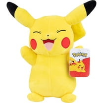 Pokemon 12" Large Happy Pikachu Plush - Officially Licensed - Generation One Figure - Quality Soft 12-Inch Stuffed Animal Toy - Gift for Kids, Boys, Girls - 2 