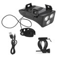 thumbnail image 1 of Luz de bicicleta recargable por USB multifuncional, soporte de carga de luz de bocina, 4 en 1, 1 of 5