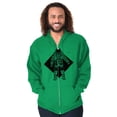 thumbnail image 5 of Astronaut Space Celestial Spirit Zip Up Hoodie Men's Women's Brisco Brands 4X, 5 of 6