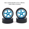 thumbnail image 1 of 4 Pcs RC Model Car Wheel Rim Simulation Upgraded Modification Vehicle Wheels Assembly Replacement for WLtoys K969 K979 K989 K999 Blue, 1 of 6