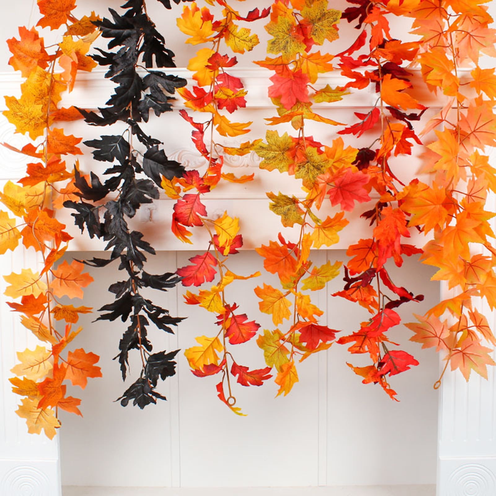 Travelwant Fall Garland Maple Leaf, Hanging Vine Garland Artificial