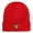 Red, variant on Monkey Head Embroidered Heavyweight Acrylic Knit Beanie, Unisex High Stretch Warm Hat with Multiple Colors, Perfect Adult Gift for Men & Women