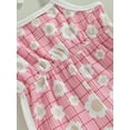 thumbnail image 6 of Bagilaanoe Toddler Baby Girl Jumpsuit Shorts Sleeveless Floral Plaid Print Romper Overalls 6M 12M 18M 24M 3T 4T Kids Short Pants Summer Outfits, 6 of 9