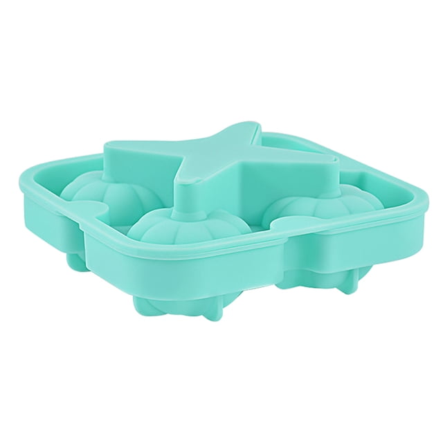 Billuyoard Molde de hielo, fabricante de bolas antiadherentes de silicona, bandeja de molde de hielo DIY, suministros para hacer bebidas en la cocina del Cocina y Comedor verde Billuyoard HA004090-03