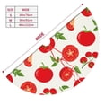thumbnail image 5 of Kll 30" Christmas Tree Skirt Fresh Red Tomato Xmas Tree Skirts Mat For New Year Xmas Holiday Party Indoor Outdoor Home Decoration, 5 of 9