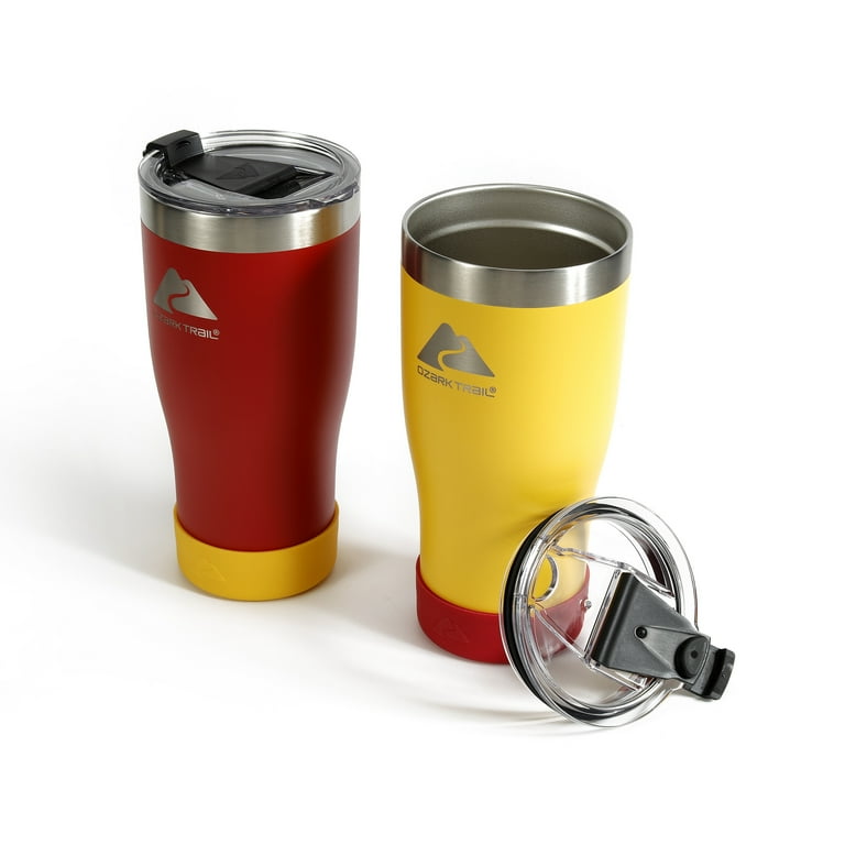 Ozark Trail 2 Pack Stainless Steel Vacuum Tumblers 20oz Yellow