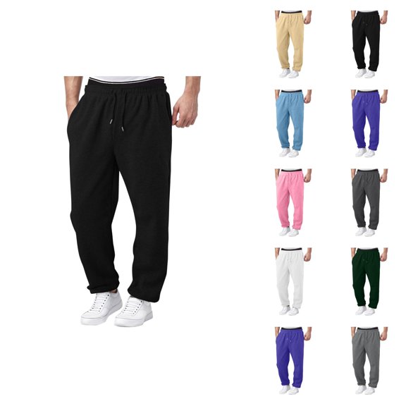 Girls Pants Boys Baggy Cargo Sweatpants Straight Wide Leg Open Bottom Drawstring Elastic Waist Workout Athletic Joggers Sweat Pants