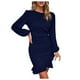 thumbnail image 1 of Vestido ajustado de manga larga con mangas abullonadas para mujer: elegante vestido midi de fiesta con mangas abullonadas, 1 of 6