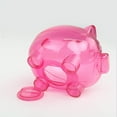 thumbnail image 1 of Transparent Plastic Money Saving Box Case Coins Piggy Bank Cartoon Pig Shaped, 1 of 7