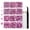 Dk.Pink, variant on 6736PCS Hotfix Rhinestones for Crafts, 5 Sizes, SS6-SS30, Siam