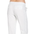 thumbnail image 5 of Comfy Drawstring Linen Pants Long with Band Waist (White), 5 of 6