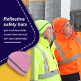 thumbnail image 3 of serony Skull Caps for Men Reflective Liner Solid Color Winter Beanie Warm Multifunction Windproof Coldness Protection Casual Cycling Pink, 3 of 6