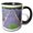 Black/White, variant on 3drose, France, Provence. Hayfield Sunrise Near Sault, 11oz Mug