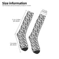 thumbnail image 5 of Balery Black White Halloween Printed Novelty Socks Men's Women's Crew Socks Sports Socks Knee High Socks Cotton Socks Quirky and Cool Socks, 5 of 9