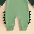 thumbnail image 4 of YDFCWXW Baby Infant Costumes Baby Outfit Hoodie Romper 3D Cartoon Cute Jumpsuit Bodysuit for Toddler Boys Girls 3-18M (Green, 3-6 Months), 4 of 6