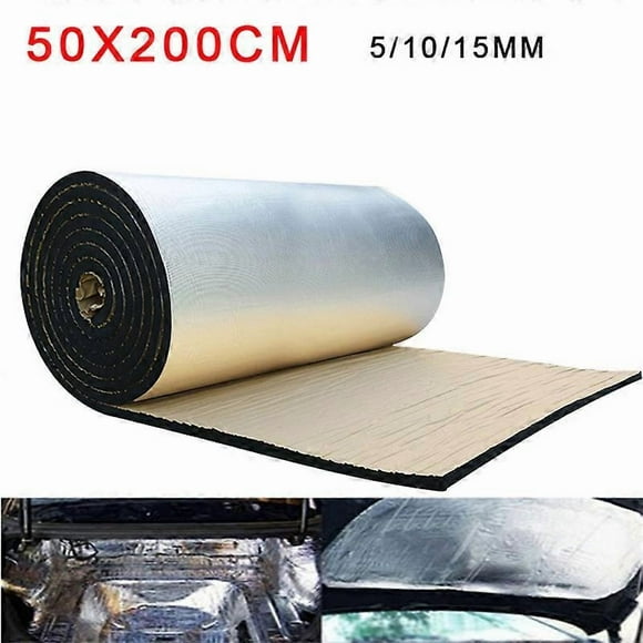 1 Roll 50*200cm 5/10/15mm Sound Heat Proofing Car Sound Deadener Insulation Underlay Mat Car Sound Proofing Deadening Foam