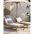thumbnail image 5 of Pack of 2 Outdoor Lumbar Pillow Covers 12x20 Inch, Navy Blue Striped Waterproof Throw Pillow Covers Set, Modern Farmhouse Blue White Stripes Decorative Cushion Cases for Patio Porch Car, 5 of 7