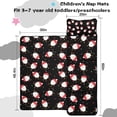 thumbnail image 5 of Black Christmas Santa Pattern Toddler Nap Mats for Kids Preschool,60"x20" Sleeping Mat Bag or Kids,Toddler Sleeping Bag,Toddler Nap Mat or Daycare, 5 of 6