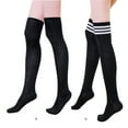 thumbnail image 4 of Minnieouse Calcetín largo Sexy sobre la rodilla medias estilo preppy japonés Lolita señoras niñas calentadores de piernas Leggings negro Type3 NO3, 4 of 5