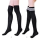 thumbnail image 4 of Minnieouse Calcetín largo Sexy sobre la rodilla medias estilo preppy japonés Lolita señoras niñas calentadores de piernas Leggings negro Type3 NO3, 4 of 5