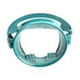 thumbnail image 3 of Máscara de buceo de una sola lente, lente transparente, sin empañamiento, vista amplia, forma ovalada, máscara de natación Verde, 3 of 8