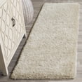 thumbnail image 2 of SAFAVIEH Charlotte Solid Plush Shag Runner Rug, Grey, 2'3" x 8', 2 of 5