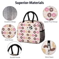 thumbnail image 4 of Lunch Bag Lunch Box for Women Reusable Insulated Lunch Bags,Water-Resistant Multi-color Dessert Donuts Egg Cake Cream 2018 Cooler Lunch Tote Bag, Large Capacity for Work Travel Picnic, 4 of 6