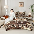 thumbnail image 4 of Castle Fairy 3-Piece Full Size Comforter Set, Horse and Cow Aztec Western Print, 4 of 8