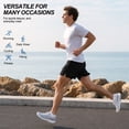 thumbnail image 5 of Mens Athletic Running Socks: UNEEI Breathable Moisture Wicking Sports Ankle Socks with Arch Support, 10 Pairs Low Cut Breathable Seamless Socks, Size 11-13, 5 of 7