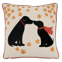 Saro Lifestyle Puppy Love Throw Pillow Cover