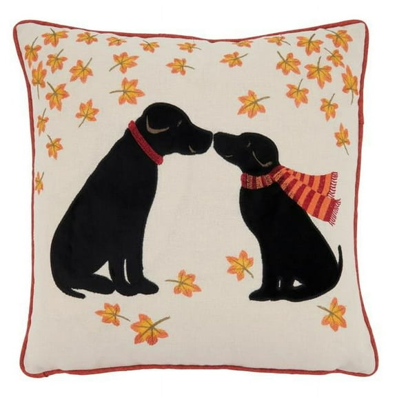 Saro Lifestyle Puppy Love Down Filled Throw Pillow