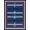 Navy Blue White Red, Pattern 15, variant on ODIKA 8'x10' Washable Area Rug Non-Shedding, Easy Care, Striped Horizontal Navy Balanced Nautical Motif Strip Mudroom for King Size Bedroom Under Bed, Master Suite