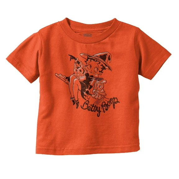 Betty Boop Halloween Flying Witch Youth T Shirt Tee Girls Infant Toddler Brisco Brands 5T
